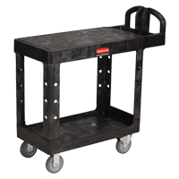 Flat Shelf Heavy Duty Utility Cart - 4505-00, 2 Tiers, 17-1/4" x 38-1/10" x 38-1/2", 500 lbs. Capacity OSI Industrial Sales