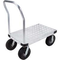 Aluminum Platform Truck, 24" W x 36" L, 1600 lbs. Cap., Pneumatic Wheels OSI Industrial Sales
