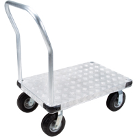 Aluminum Platform Truck, 24" W x 36" L, 1100 lbs. Cap., Flat Free Wheels OSI Industrial Sales