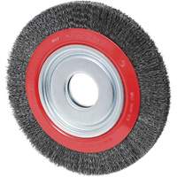 Crimped Wire Wheel, 6" Dia., 0.02" Fill, 1/2"/2"/5/8" Arbor OSI Industrial Sales