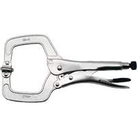 Super Heavy-Duty Locking C-Clamp with Swivel Pad, 11" (279 mm) Capacity OSI Industrial Sales