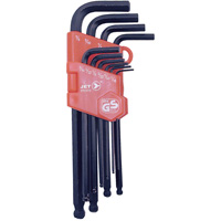 JBHK-10 Long Arm Hex Key Set, 10 Pcs., Imperial OSI Industrial Sales