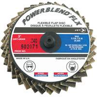 Powerblend FLX Roll-on Flap Disc, 3" x Type R, Z40 Grit, Zirconia Alumina OSI Industrial Sales