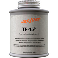 TF-15&reg; Metal-Free Thread Sealing Compound, Brush-Top Can, 227 ml, -46° C - 315° C/50° F - 600° F OSI Industrial Sales