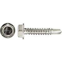 100-Piece Drill-X&reg; Hex HD Tapping Screws, #12 Dia., 1-1/4" L, Zinc Plated OSI Industrial Sales