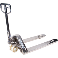 Manual Pallet Truck, Stainless Steel, 48" L x 27" W, 5500 lbs. Capacity OSI Industrial Sales