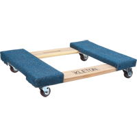 Carpeted Ends Hardwood Dolly, Wood Frame, 18" W x 24" L, 900 lbs. Capacity OSI Industrial Sales