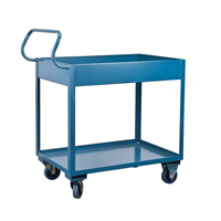 Chariots de service &agrave; bordure profonde, 2 Tiers, 24" la x 47" h x 36" p, Capacit&eacute; 1200 lb OSI Industrial Sales