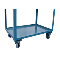 Chariots de service &agrave; bordure profonde, 2 Tiers, 24" la x 47" h x 36" p, Capacit&eacute; 1200 lb OSI Industrial Sales