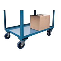 Chariots de service &agrave; bordure profonde, 2 Tiers, 24" la x 47" h x 36" p, Capacit&eacute; 1200 lb OSI Industrial Sales