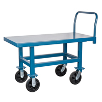 Elevated Platform Trucks, 48" L x 24" W, 2000 lbs. Capacity, Nylon Casters OSI Industrial Sales