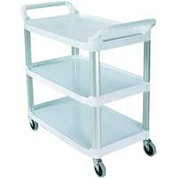 Open-Sided Shelf Cart, 3 Tiers, 40" x 37" x 20", 300 lbs. Capacity OSI Industrial Sales