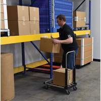 Fold-Up Platform Truck, Stainless Steel, 300 lbs., 28" L x 16" W, 33-1/2" High OSI Industrial Sales