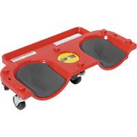 Socle roulant pour les genoux, Plastique, Rouge, Capacit&eacute; 350 lb OSI Industrial Sales