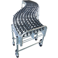 Expandable/Flexible Conveyors, 18" W x 24' 8" L, 226 lbs. per lin. ft. Capacity OSI Industrial Sales