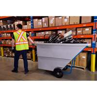 Chariot basculeur en acier, Poly&eacute;thyl&egrave;ne, 1,1 vg³, Capacit&eacute; de charge de 1250 lb OSI Industrial Sales