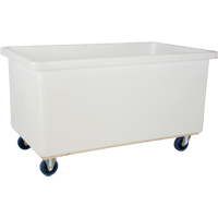 Straight Wall Box Truck, White Polyethylene, 51" L x 33" W x 39" H, 25 cu. Ft. Volume, 600 lbs. Capacity OSI Industrial Sales