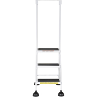 Stop-Step Ladders, 3 Steps, 16" Step Width, 28-11/16" Platform Height, Steel OSI Industrial Sales