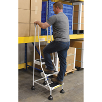 Stop-Step Ladders, 3 Steps, 16" Step Width, 28-11/16" Platform Height, Steel OSI Industrial Sales