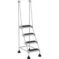 Stop-Step Ladders, 4 Steps, 16" Step Width, 38-3/16" Platform Height, Steel OSI Industrial Sales