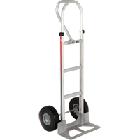 Straight Back Hand Truck, P-Handle Handle, Aluminum, 52" Height, 500 lbs. Capacity OSI Industrial Sales