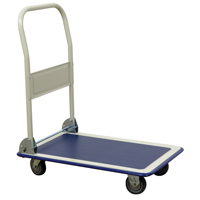 Folding Handle Platform Truck, Steel, 440 lbs., 29" L x 19" W, 32-1/2" High OSI Industrial Sales