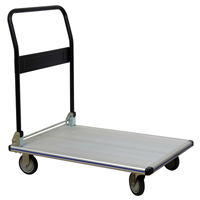 Folding Handle Platform Truck, Aluminum, 550 lbs., 35-1/2" L x 24" W, 35-1/2" High OSI Industrial Sales