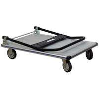 Folding Handle Platform Truck, Aluminum, 550 lbs., 35-1/2" L x 24" W, 35-1/2" High OSI Industrial Sales