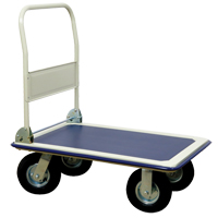 Folding Handle Platform Truck, Steel, 660 lbs., 35" L x 23" W, 43.5" High OSI Industrial Sales