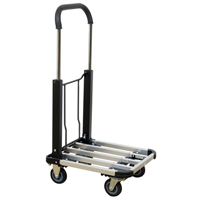 Folding Handle Platform Truck, Aluminum, 300 lbs., 28" L x 16" W, 37.75" High OSI Industrial Sales