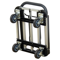 Folding Handle Platform Truck, Aluminum, 300 lbs., 28" L x 16" W, 37.75" High OSI Industrial Sales