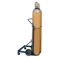 Professional Double Gas Cylinder Truck CC-2, Mold-on Rubber Wheels, 16-7/8" W x 7-1/4" L Base, 500 lbs. OSI Industrial Sales