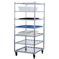 Shelf Cart, 7 Tiers, 28-1/2" W x 69" H x 32" D, 525 lbs. Capacity OSI Industrial Sales