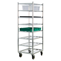 Shelf Cart, 8 Tiers, 20-7/8" W x 67" H x 27" D, 600 lbs. Capacity OSI Industrial Sales