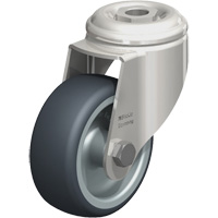 Stainless Steel Thermoplastic Elastomer Caster, Swivel, 3-1/8" (79.5 mm) Dia., 220 lbs. (100 kg.) Capacity OSI Industrial Sales