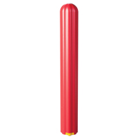 Ribbed Bollard Cover, 8" Dia. x 56" L, Red OSI Industrial Sales