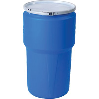 Nestable Polyethylene Drum, 14 US gal (11.7 imp. gal.), Open Top, Blue OSI Industrial Sales