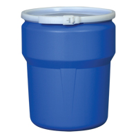 Nestable Polyethylene Drum, 10 US gal (8.33 imp. gal.), Open Top, Blue OSI Industrial Sales