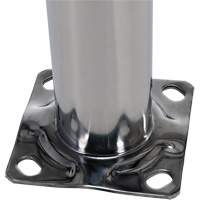 Safety Bollard, Stainless Steel, 36" H x 8" W, Silver OSI Industrial Sales