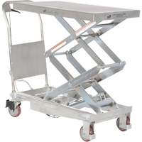 Manual Hydraulic Scissor Lift Table, 35-1/2" L x 20" W, Partial Stainless Steel, 800 lbs. Capacity OSI Industrial Sales