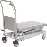 Manual Hydraulic Scissor Lift Table, 35-1/2" L x 20" W, Partial Stainless Steel, 800 lbs. Capacity OSI Industrial Sales