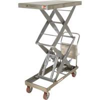 Manual Hydraulic Scissor Lift Table, 47-1/2" L x 24" W, Partial Stainless Steel, 1500 lbs. Capacity OSI Industrial Sales