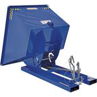 Self-Dumping Hopper, Steel, 1 cu.yd., Blue OSI Industrial Sales