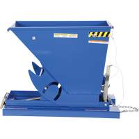 Conteneur autobasculeur, Acier, 1/3 vg³, Bleu OSI Industrial Sales