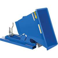 Conteneur autobasculeur, Acier, 1/3 vg³, Bleu OSI Industrial Sales