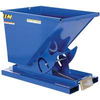 Conteneur autobasculeur, Acier, 1/2 vg³, Bleu OSI Industrial Sales