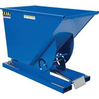 Conteneur autobasculeur, Acier, 3/4 vg³, Bleu OSI Industrial Sales
