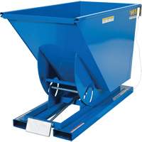 Conteneur autobasculeur, Acier, 3/4 vg³, Bleu OSI Industrial Sales