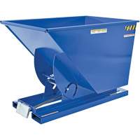 Conteneur autobasculeur, Acier, 1 vg³, Bleu OSI Industrial Sales