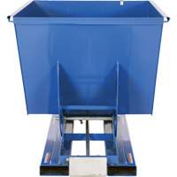 Conteneur autobasculeur, Acier, 1-1/2 vg³, Bleu OSI Industrial Sales